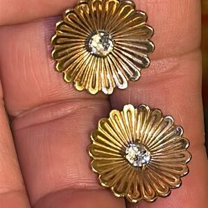 Vintage Regel 1/20 12k Gold Floral Earrings